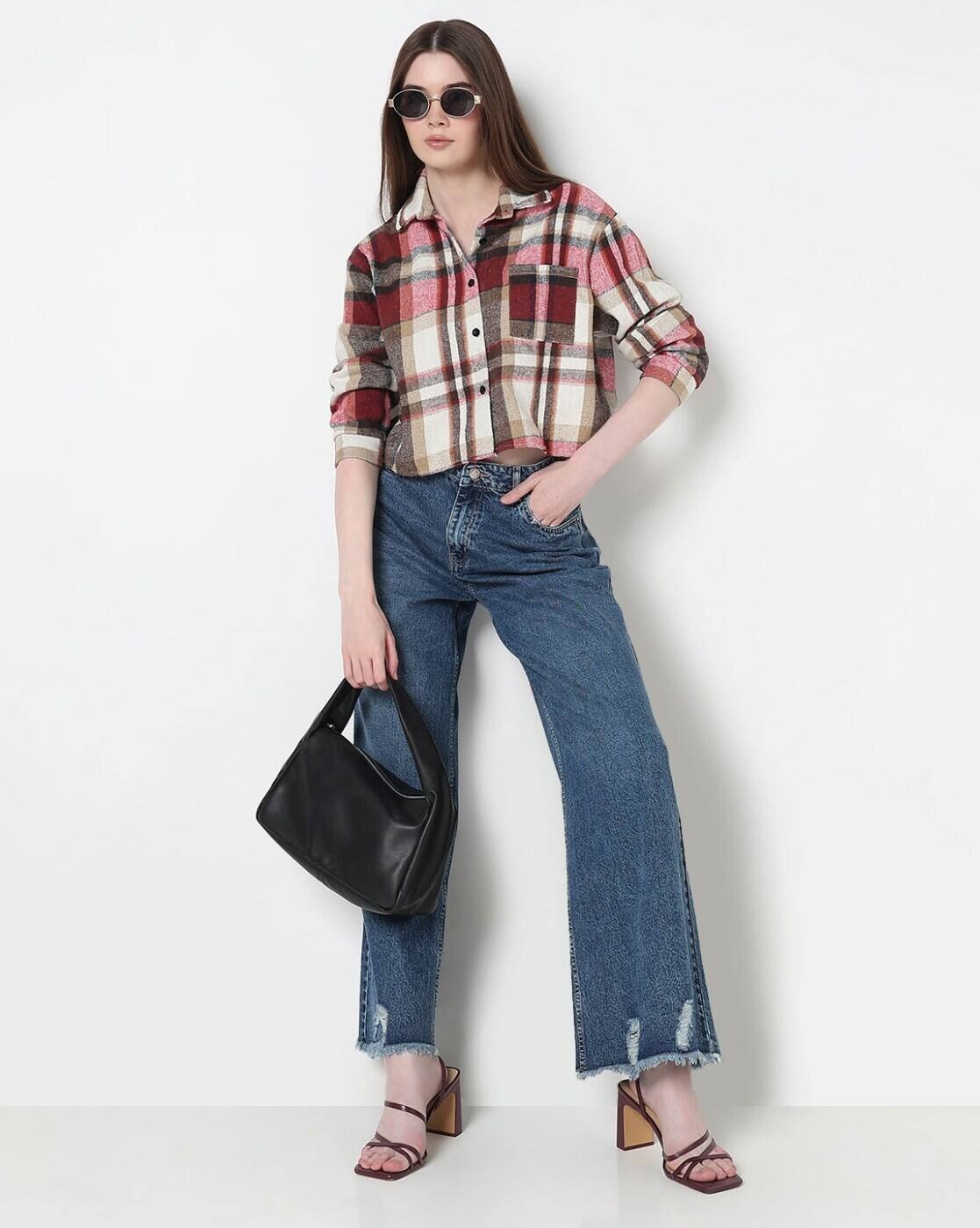 Women Checked Regular Fit Shirt